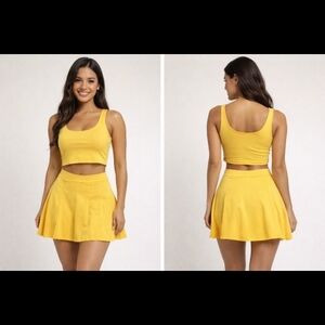 Yellow Women's Skirt